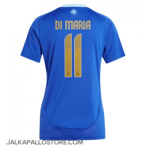 Argentiina Angel Di Maria #11 Vieraspaita Naisten Copa America 2024 Lyhythihainen